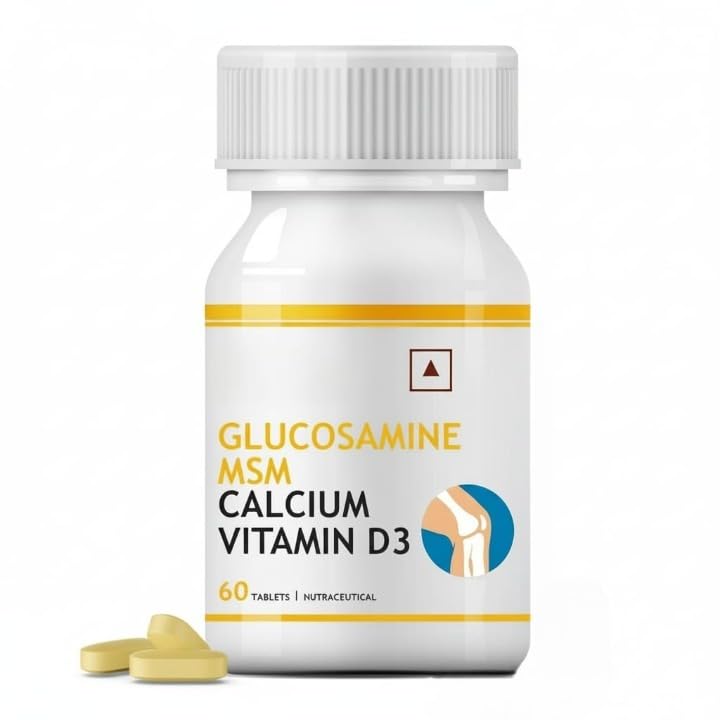 Glucosamine Tablets with MSM Calcium & Vitamin D3 60 Tablets L43179