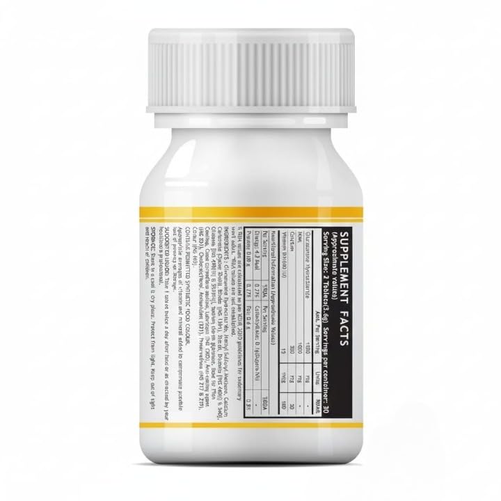 Glucosamine Tablets with MSM Calcium & Vitamin D3 60 Tablets L43179