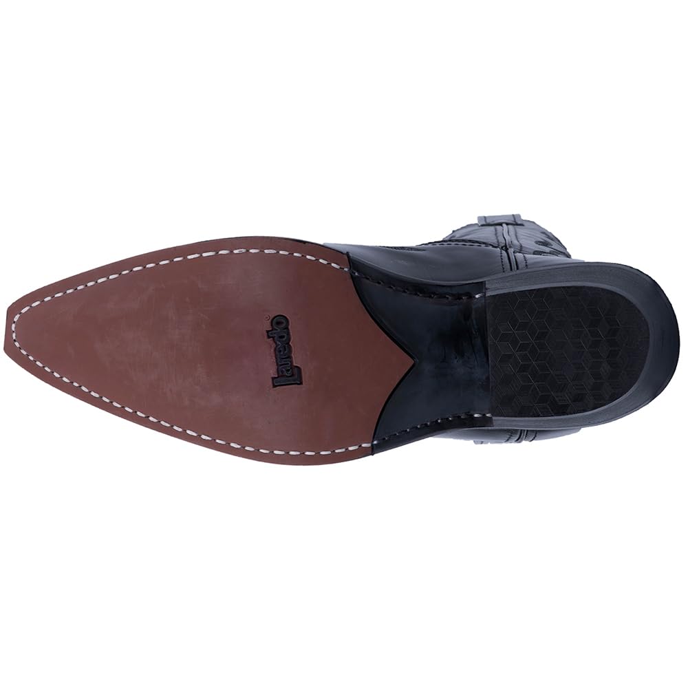 Black Mid Calf Pull On Boots X293