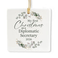 Ceramic 3-inch Square-Shaped Ornament D11737