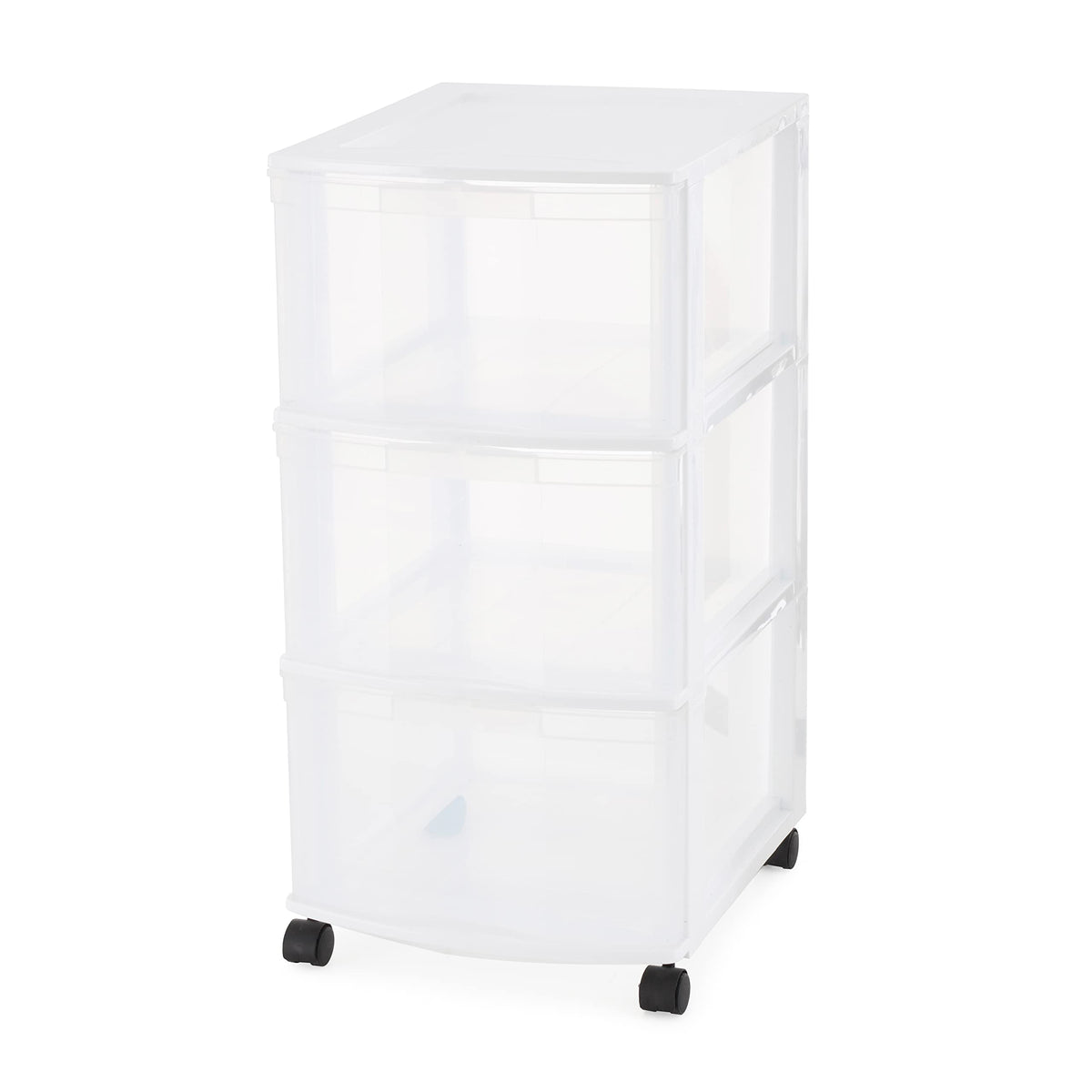 3 Drawer Plastic Rolling Organizer Cart J775379