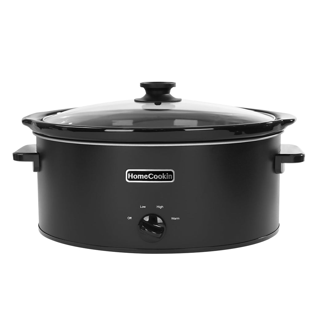 7 Quart Oval Manual Slow Cooker with 3 Cooking Settings J238