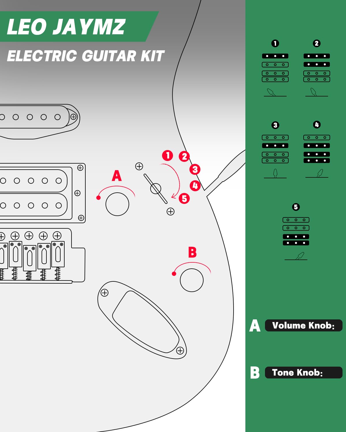 39" Full Size SSH Electric Guitar Starter Kit with Amp N116192