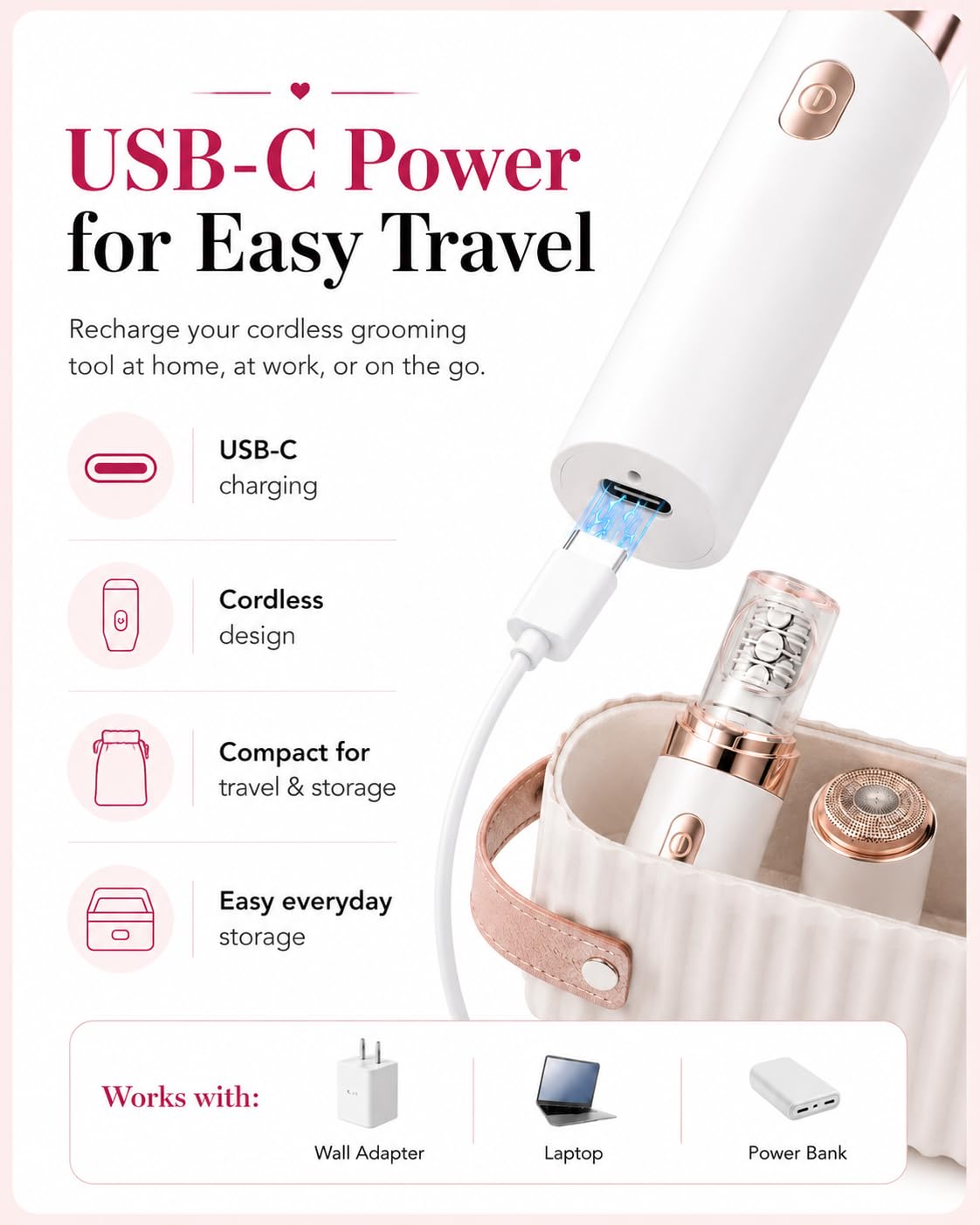 2 in 1 Epilator & Shaver with LED Light U9773