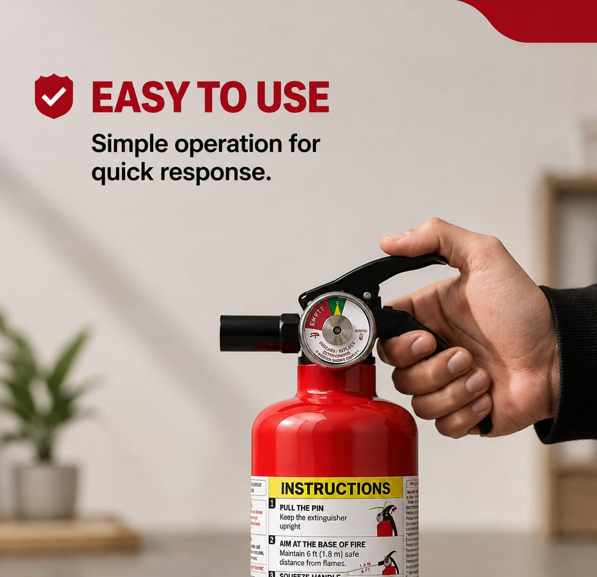 2.5 lb Dry Chemical ABC Fire Extinguisher, 2 Pack R34825