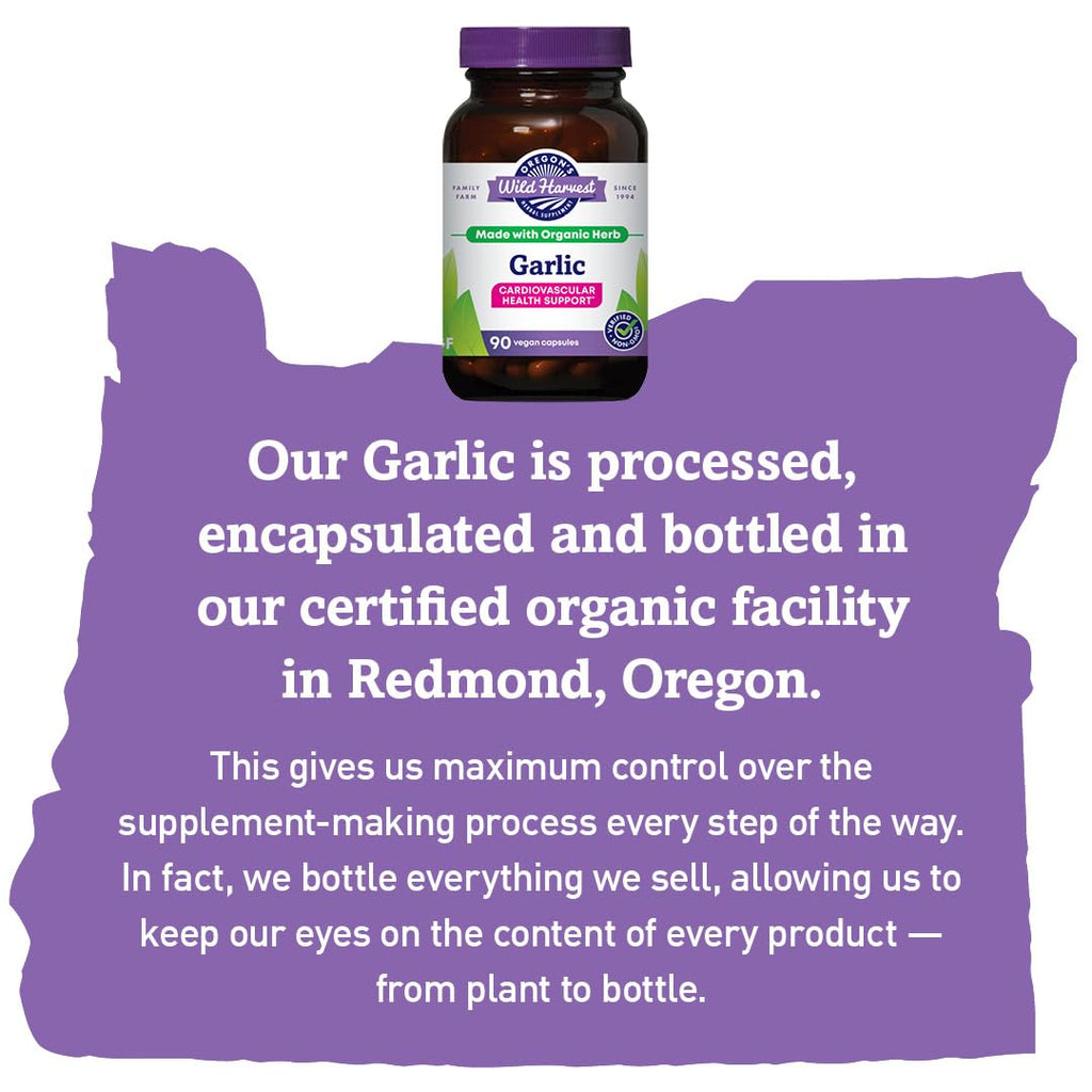 Organic Garlic Capsules 90 Count Y370