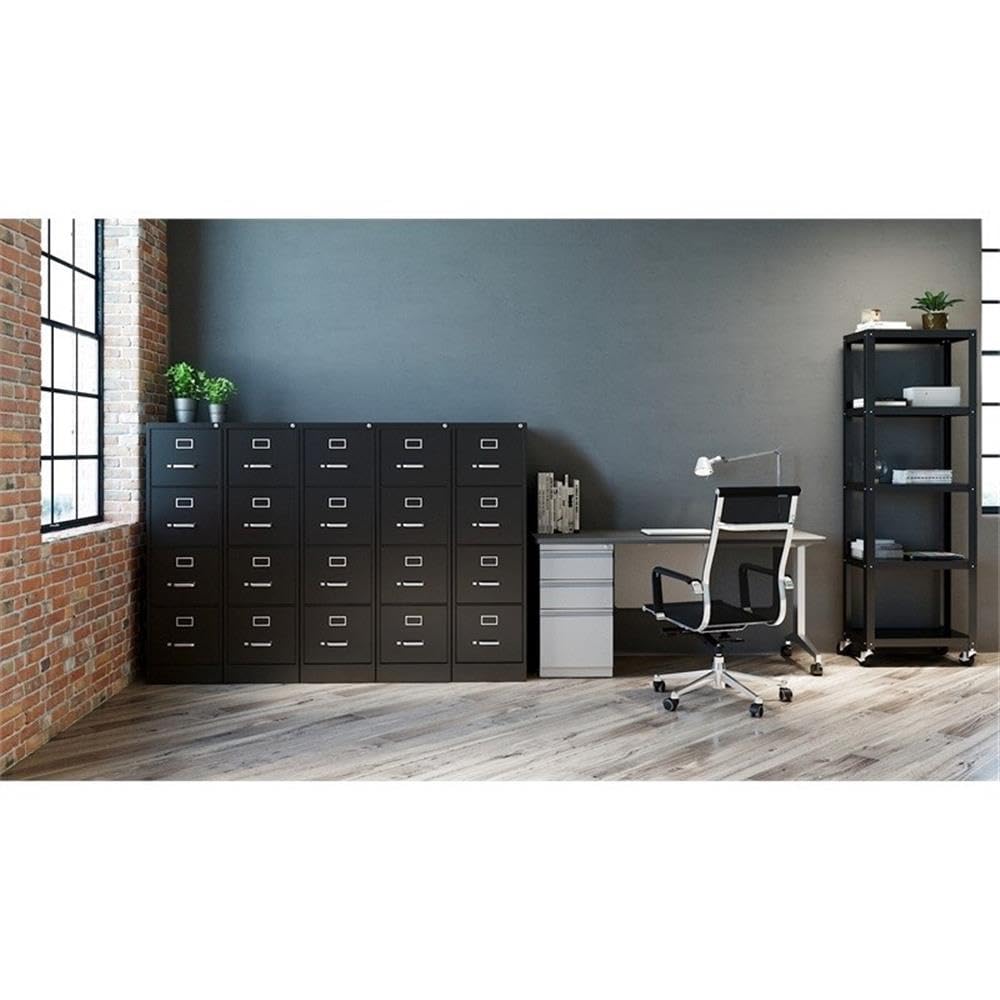 4 Drawers Black Metal Filing Cabinet I9708