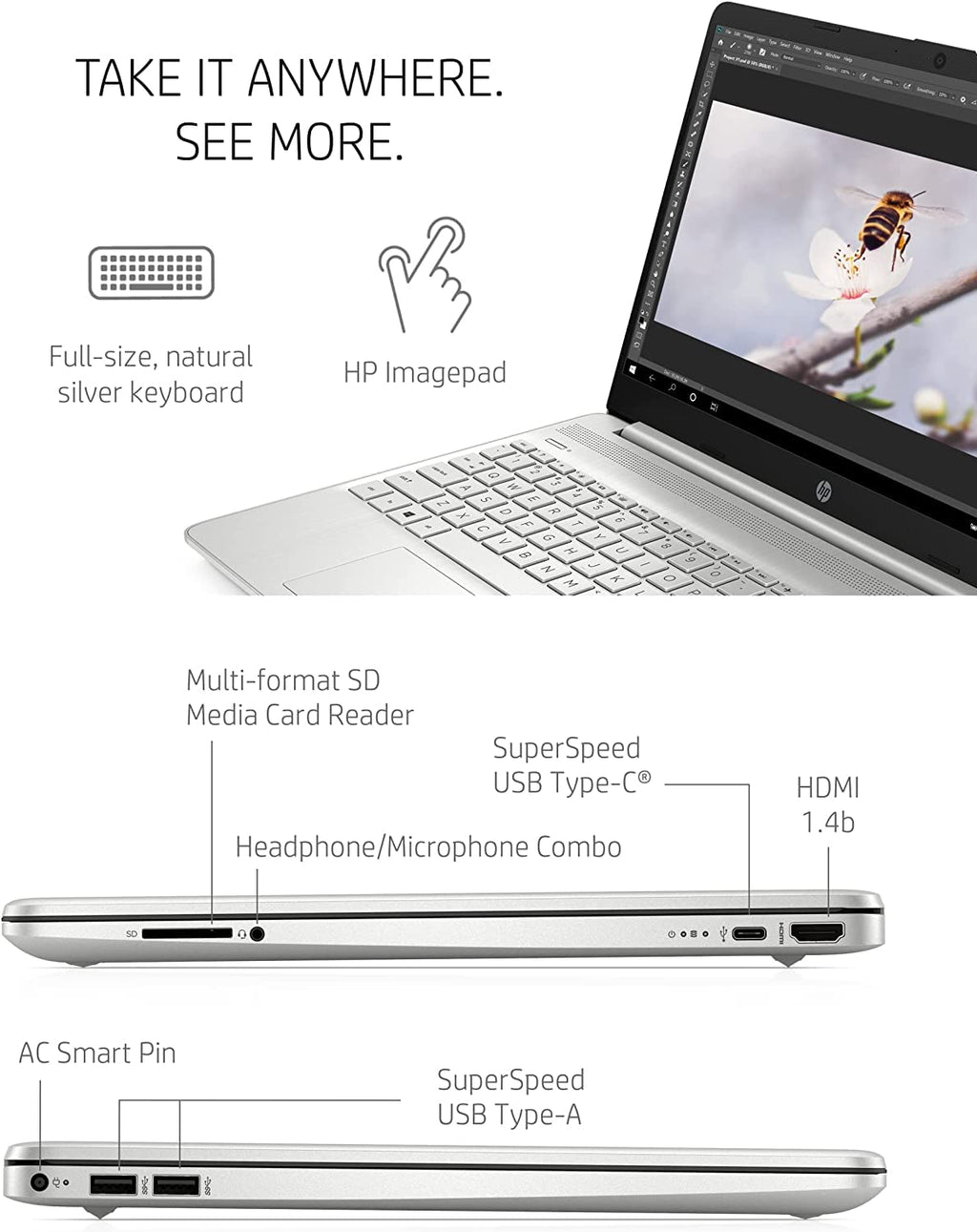 15.6" FHD Business Laptop, i5-1135G7, 16GB RAM 256GB SSD W135