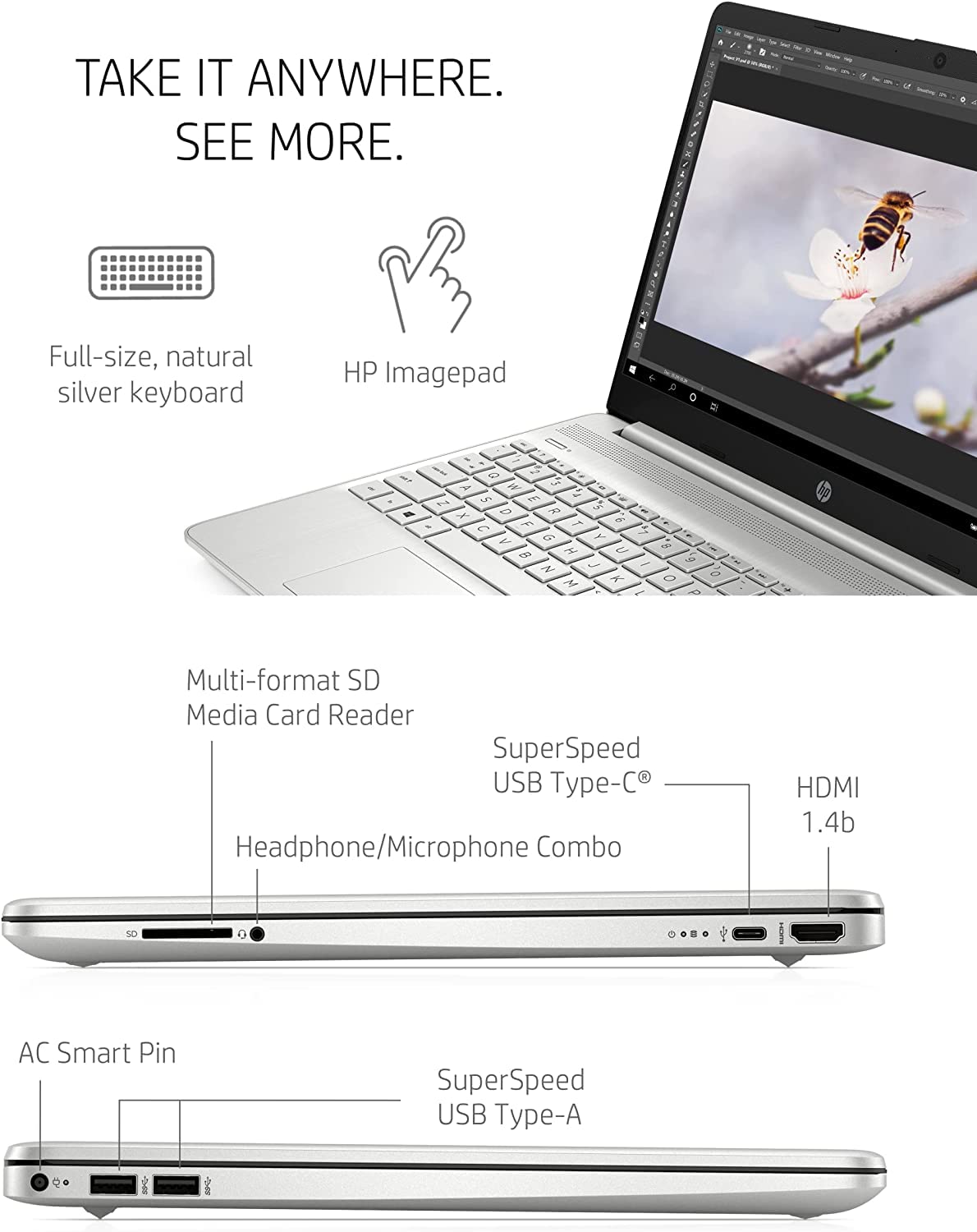 15.6" FHD Business Laptop, i5-1135G7, 16GB RAM 256GB SSD W135