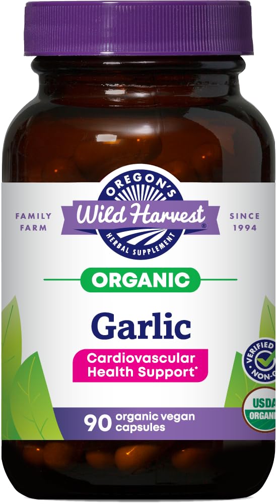 Organic Garlic Capsules 90 Count Y370