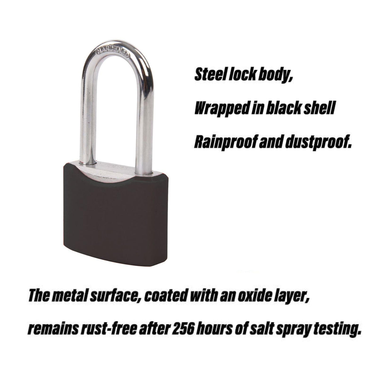 4PC Keyed Alike Padlock M115