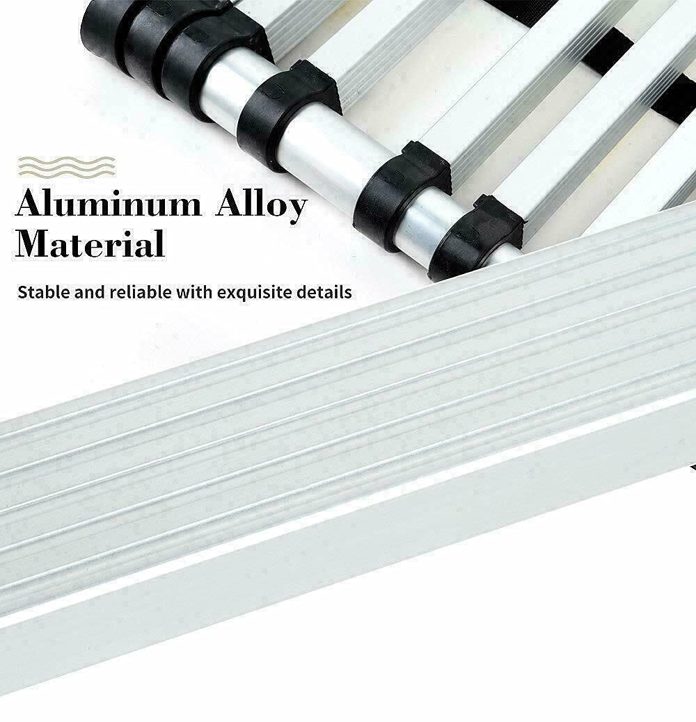Aluminum Telescoping Ladder with Hooks, 20.3FT One Button Retraction 330lbs Capacity V644