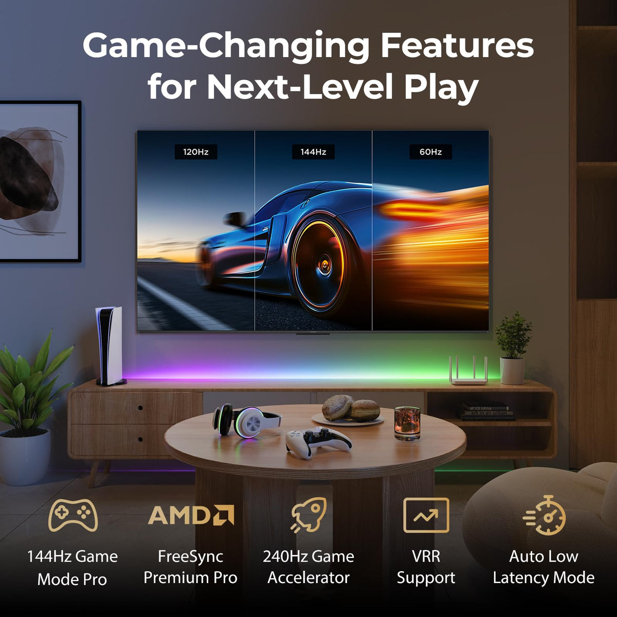 55" 4K MiniLED 144Hz Smart TV R229