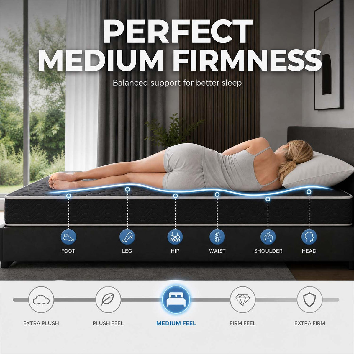 6 Inch Twin Memory Foam Mattress J34266