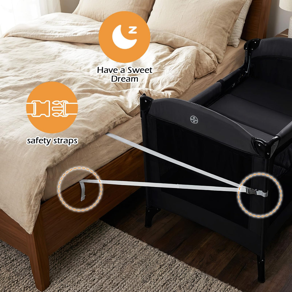 4 in 1 Baby Bassinet Bedside Crib J57918