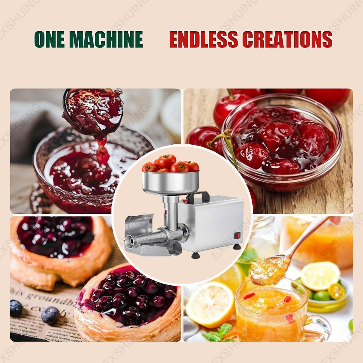 450w Electric Tomato Strainer With Automatic Pulp Separator G152