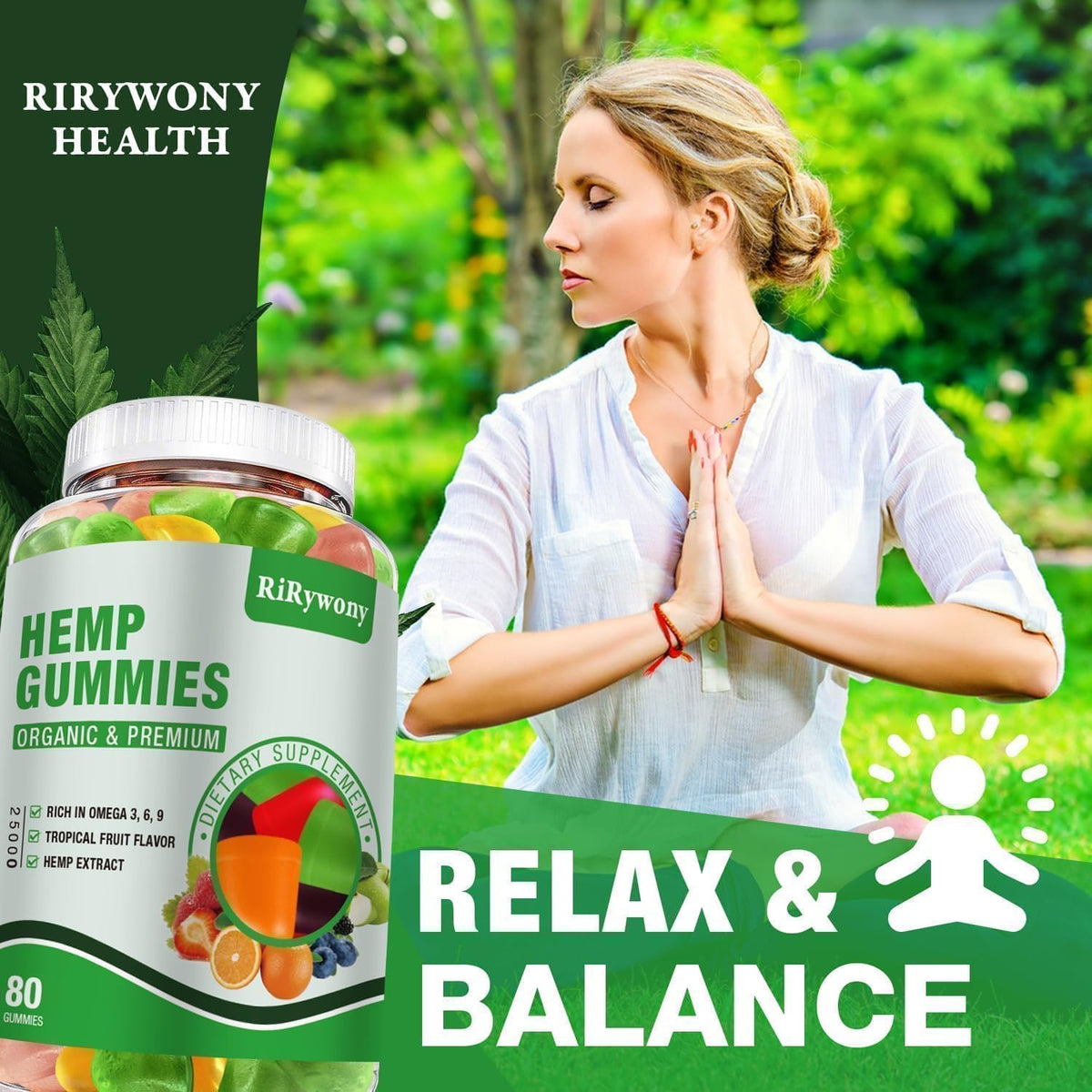 Hemp Gummies 3 Packs 240 Counts T312763