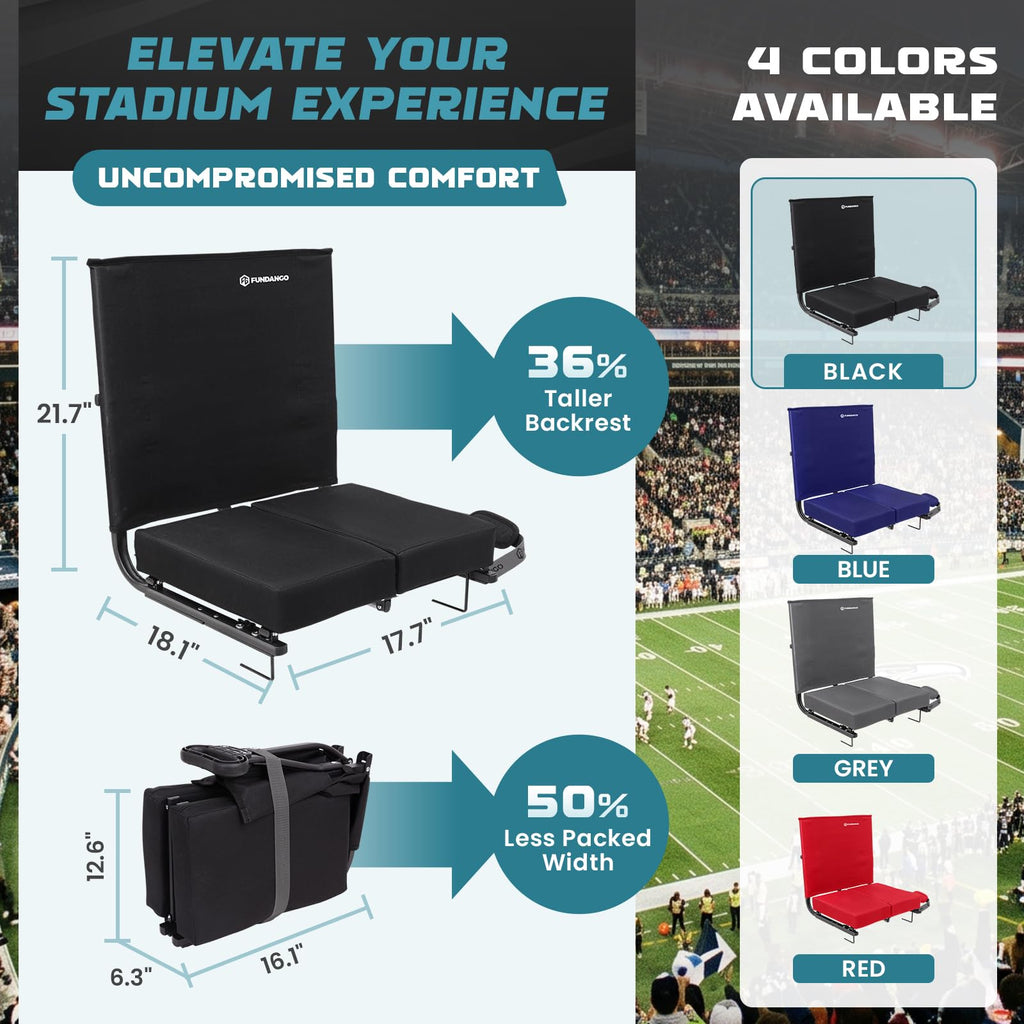 Folding Stadium Seat with Back Support I52091