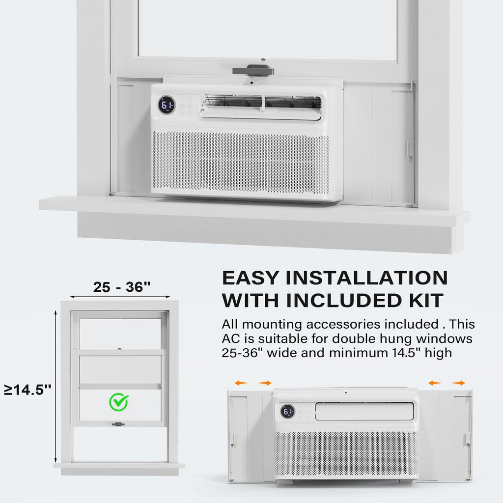 12000 BTU Inverter Window Air Conditioner with WIFI U886707