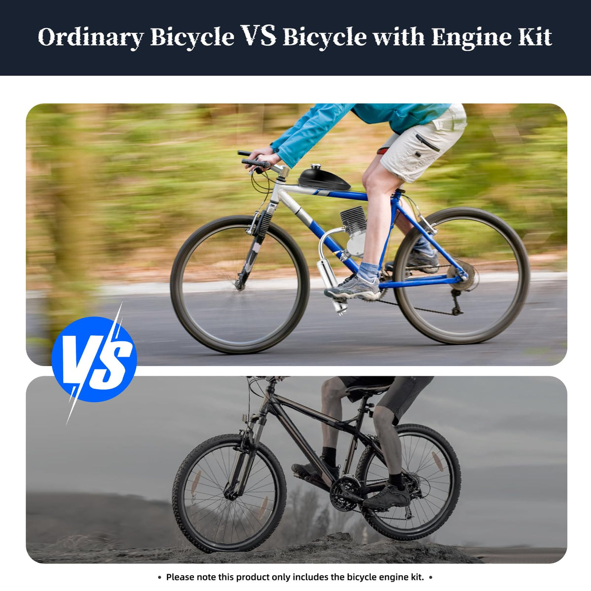 100CC 2 Stroke Bicycle Engine Kit with CDI Ignition and 36-Tooth Sprocket Z243