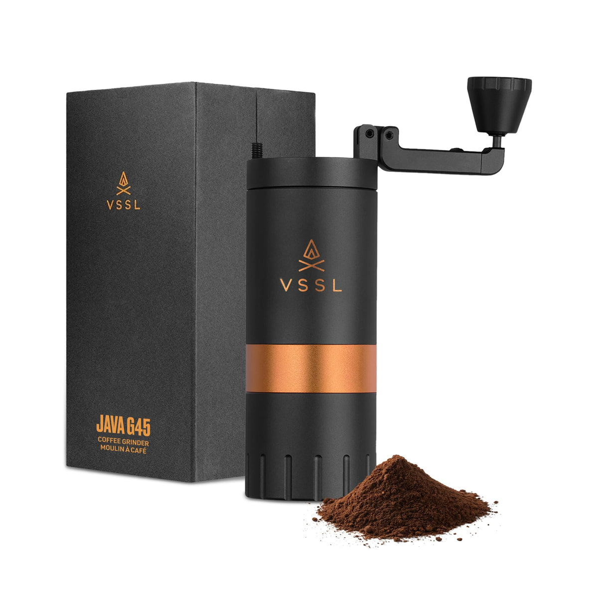 Manual Coffee Grinder with Stainless Steel Conical Burr Mill, 45 gram capacity F847