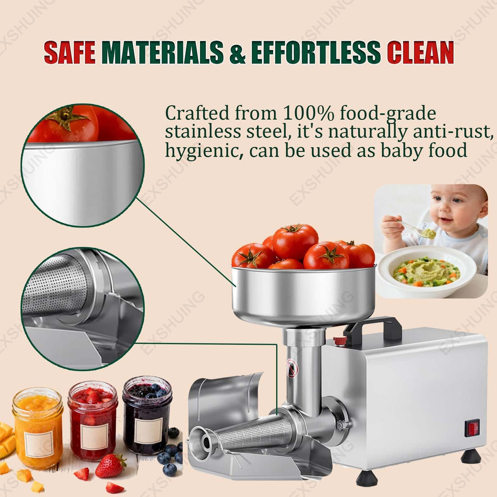 450w Electric Tomato Strainer With Automatic Pulp Separator G152