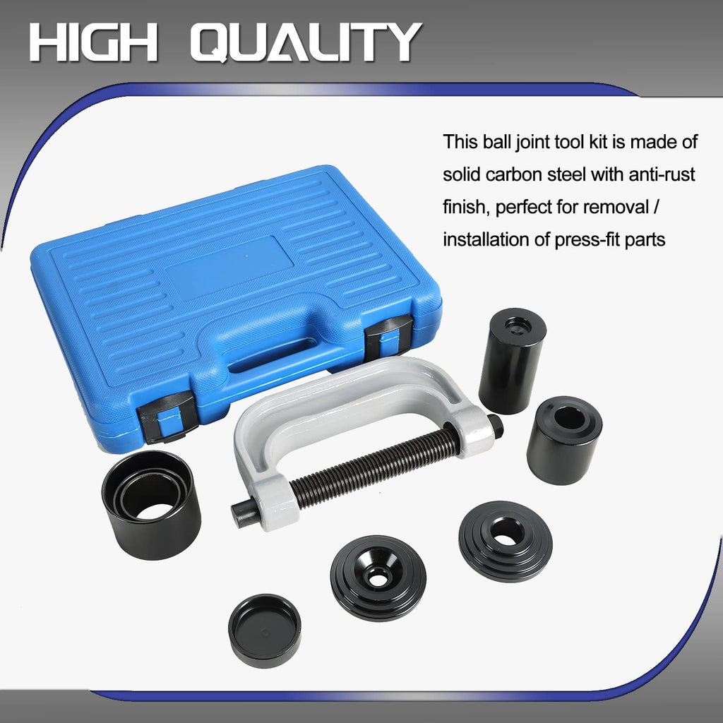10 Pc Ball Joint Press Kit U Joint Removal Tool with Adapters E280