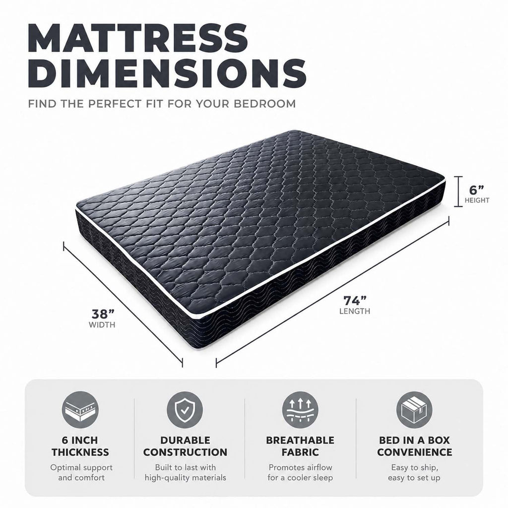 6 Inch Twin Memory Foam Mattress J34266