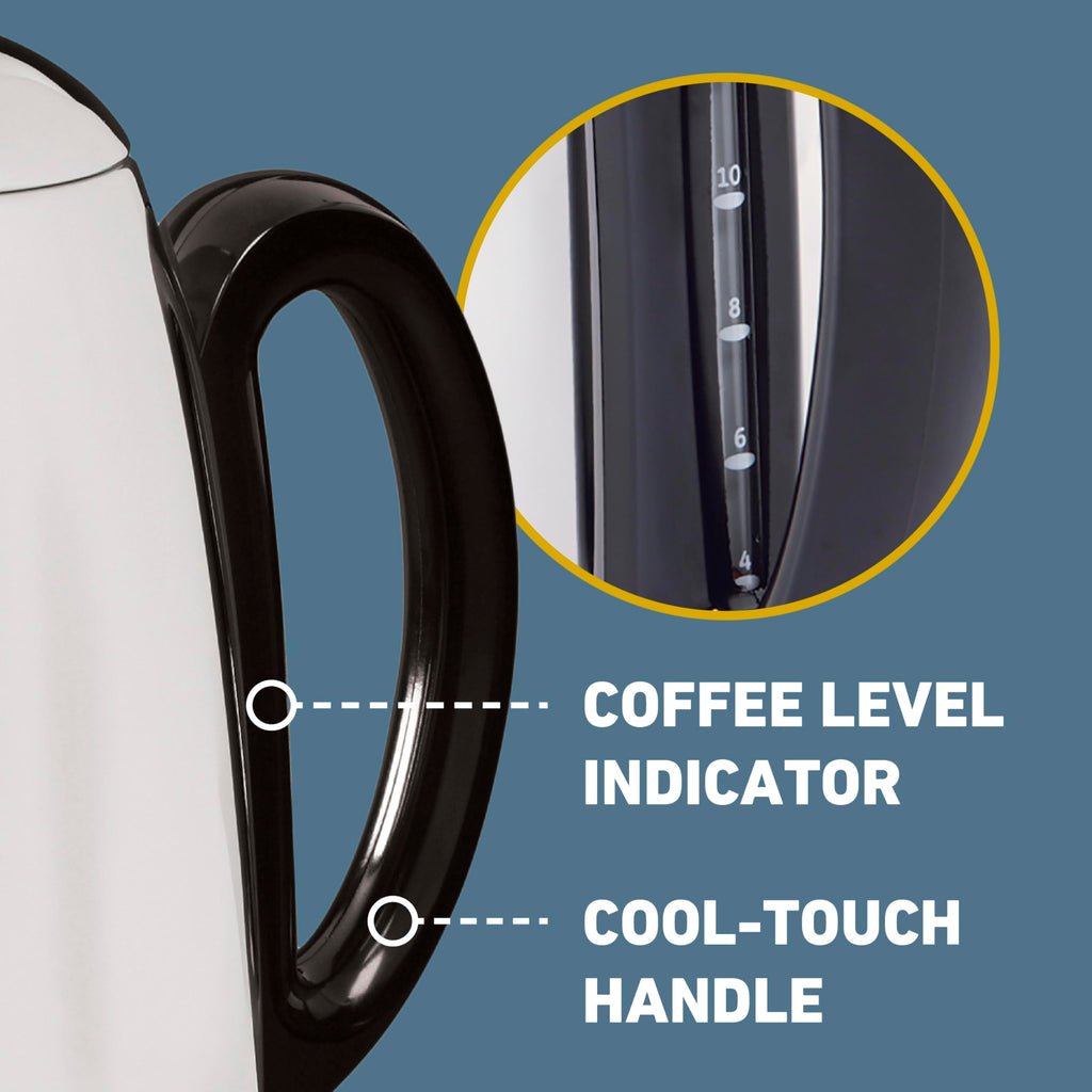 12-Cup Stainless Steel Electric Percolator Coffee Maker E144862