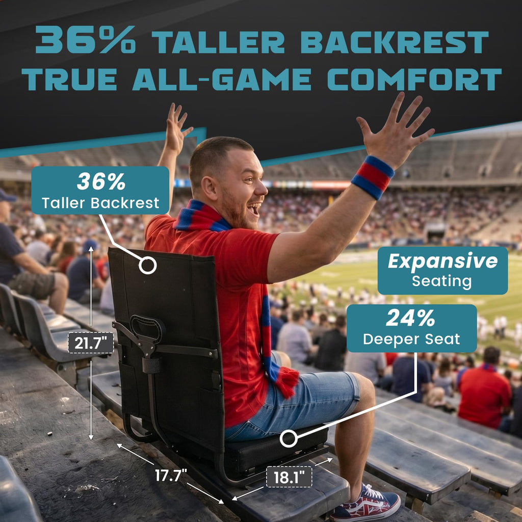 Folding Stadium Seat with Back Support I52091