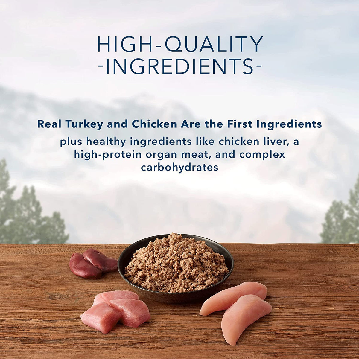 High Protein Wet Food for Senior Dogs, Turkey & Chicken, 12.5-oz Cans, Pack of 24 W5790
