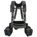 Camo Tool Belt with Suspenders Tool Pouch Organizer Heavy Duty J861
