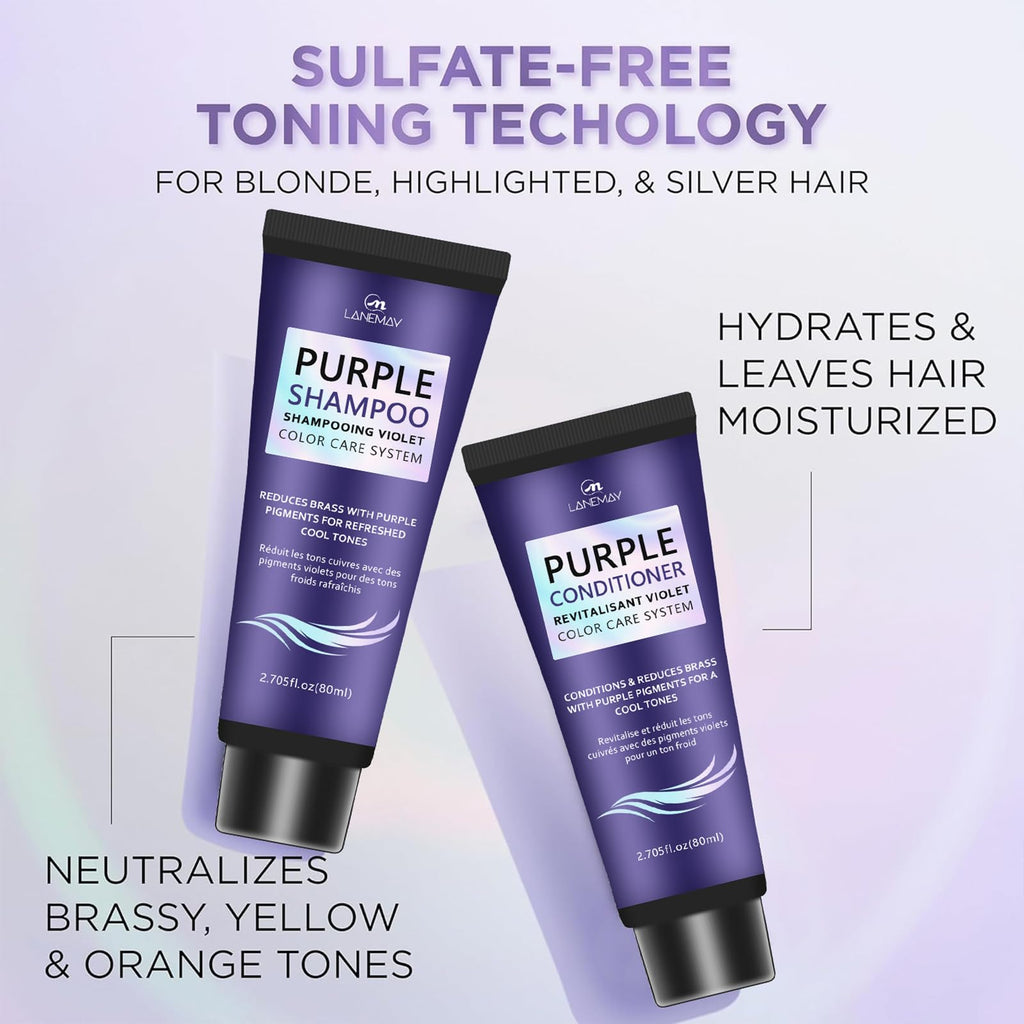 SLS Free Unscented Brass Reducing Shampoo and Conditioner Set 5.29 oz 2 Piece V7917
