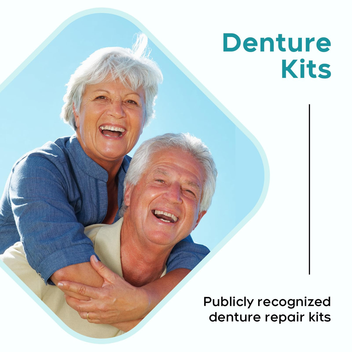 DIY Denture Kit Full Set Top & Bottom Fake Teeth D6521