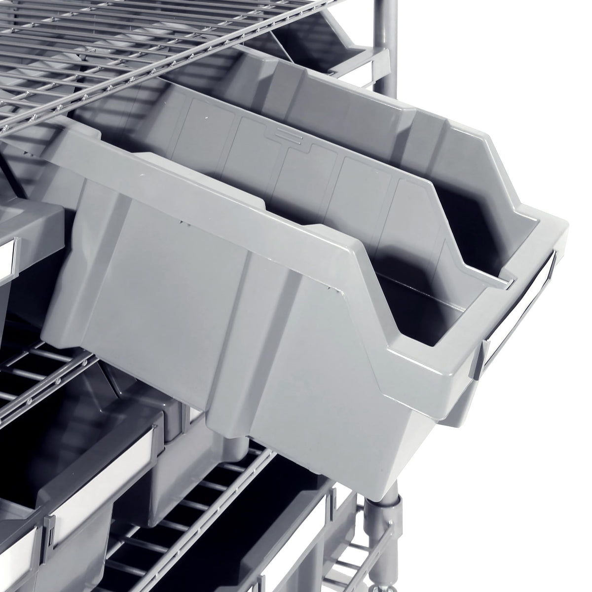 7-Tier 16-Bin Steel Wire Shelving Rack R179830