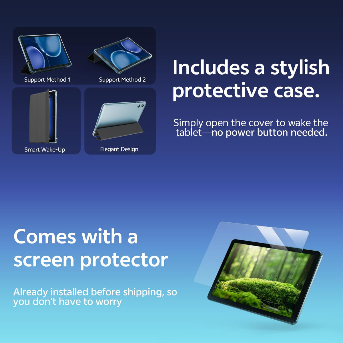 Android Tablet 10 Inch 20GB RAM 32GB Storage Blue X15024