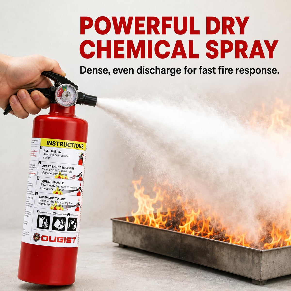 2.5 lb Dry Chemical ABC Fire Extinguisher, 2 Pack R34825