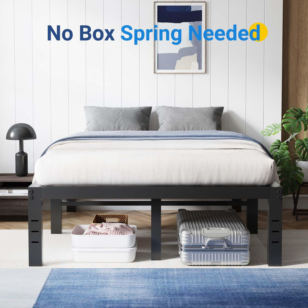Queen Size 18 Inch Metal Platform Bed Frame Q1764