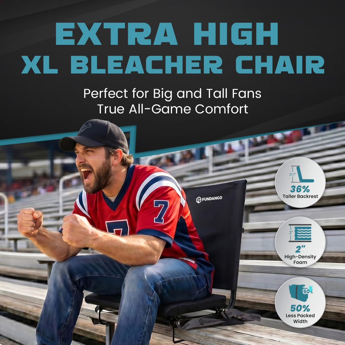 Folding Stadium Seat with Back Support I52091