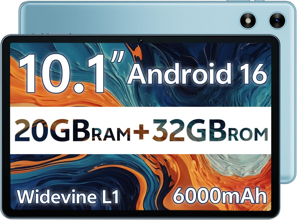 Android Tablet 10 Inch 20GB RAM 32GB Storage Blue X15024