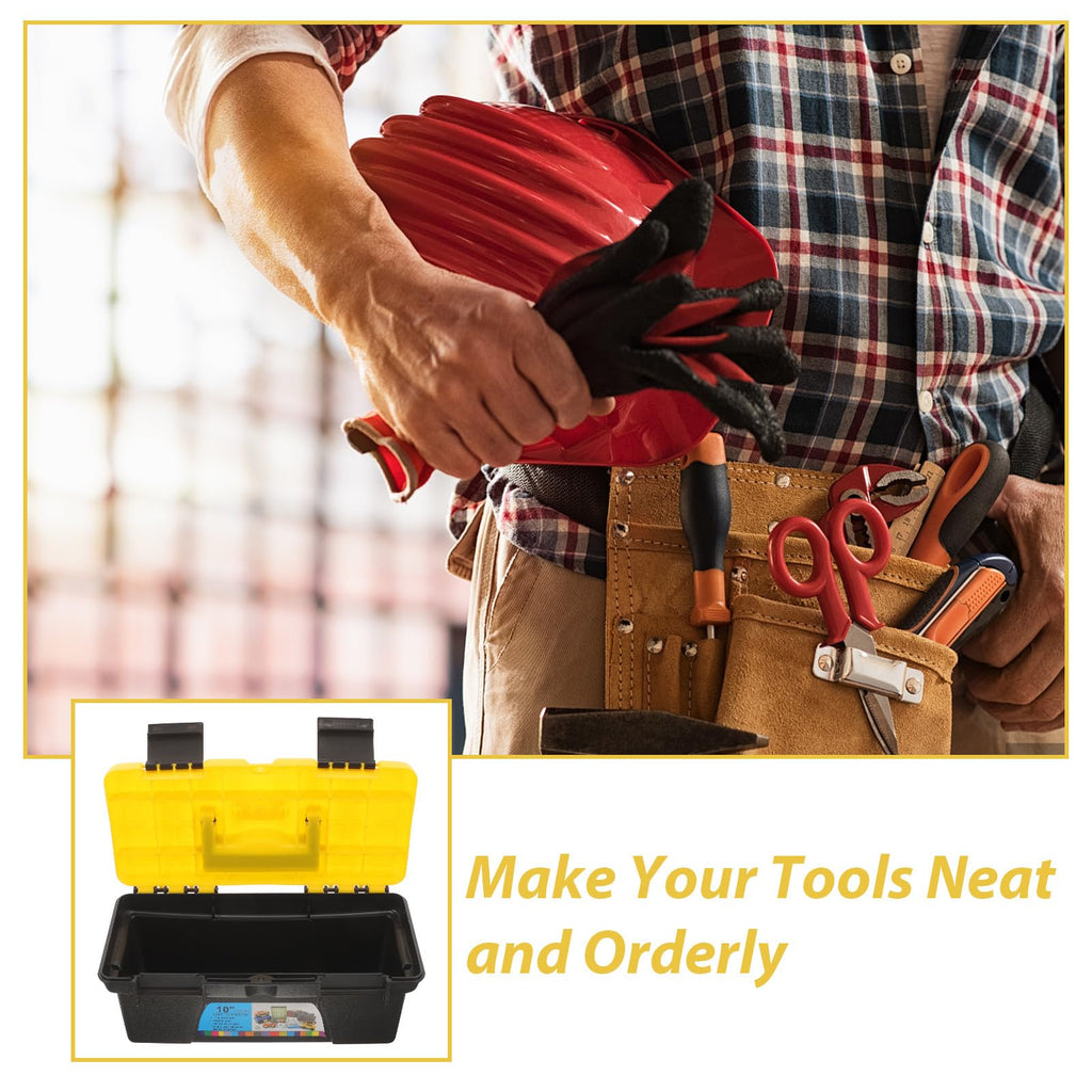 10 Inch Hard Plastic Tool Box Organizer D76437