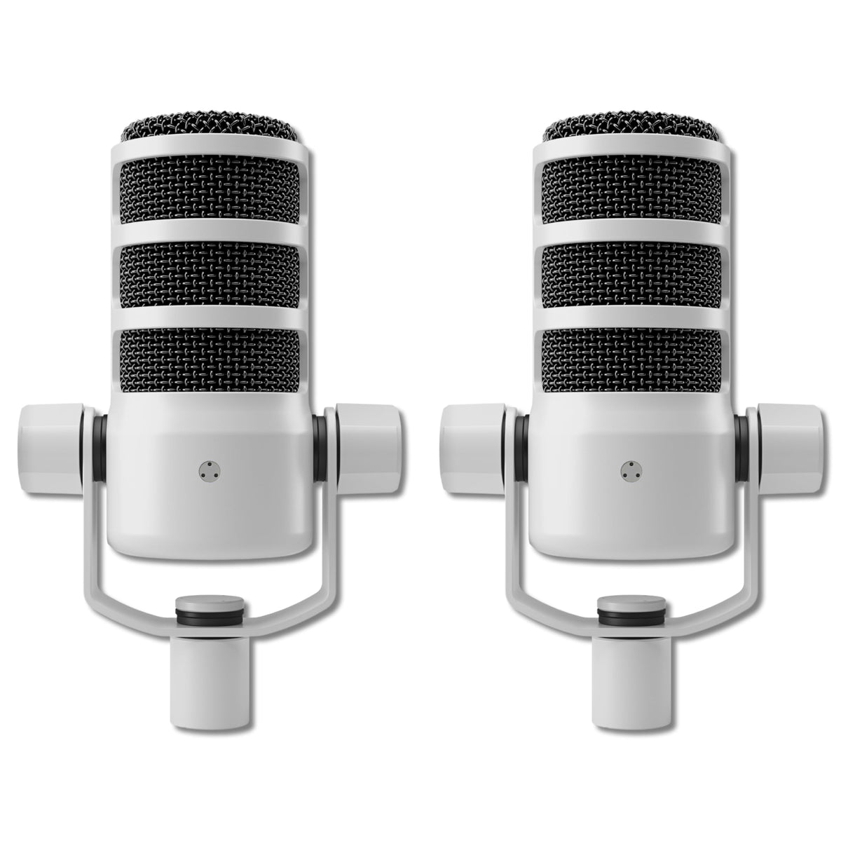 White Cardioid Dynamic Broadcast Microphone Pair M718049