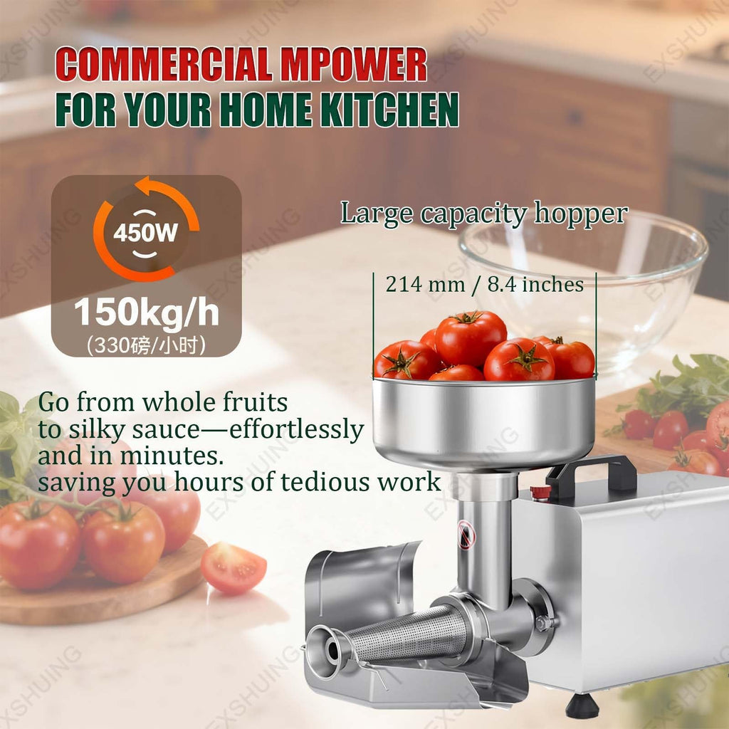 450w Electric Tomato Strainer With Automatic Pulp Separator G152