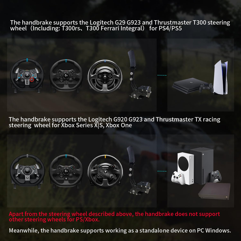 Sim Racing Handbrake with Table Clamp Q195