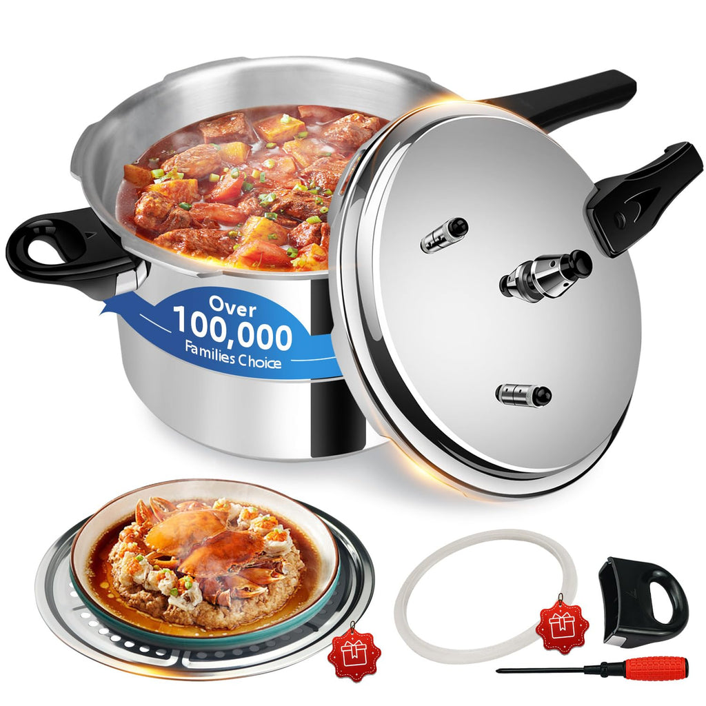 Aluminum 4.22Qt Pressure Cooker I754