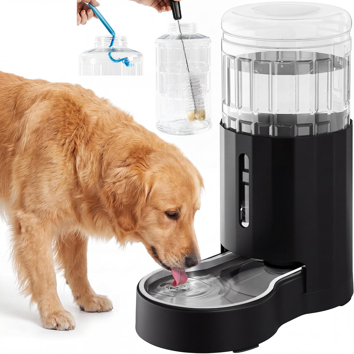 Gravity Dog Water Bowl Dispenser 8L Black O470