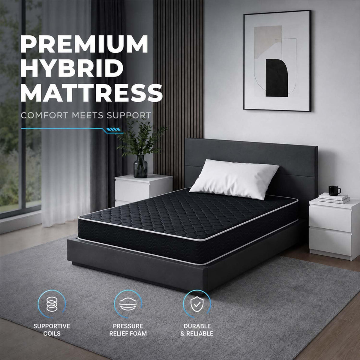 6 Inch Twin Memory Foam Mattress J34266