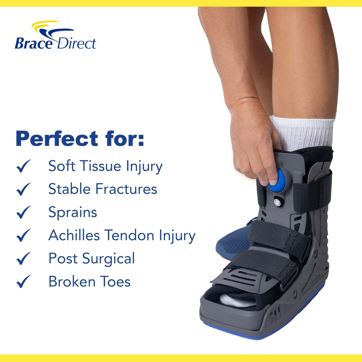Lightweight Short Air Walking Boot with Toe Guard N2786