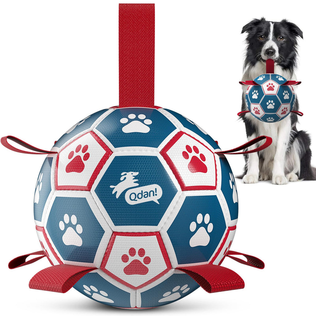 6 Inch Dog Soccer Ball with Straps Q636787