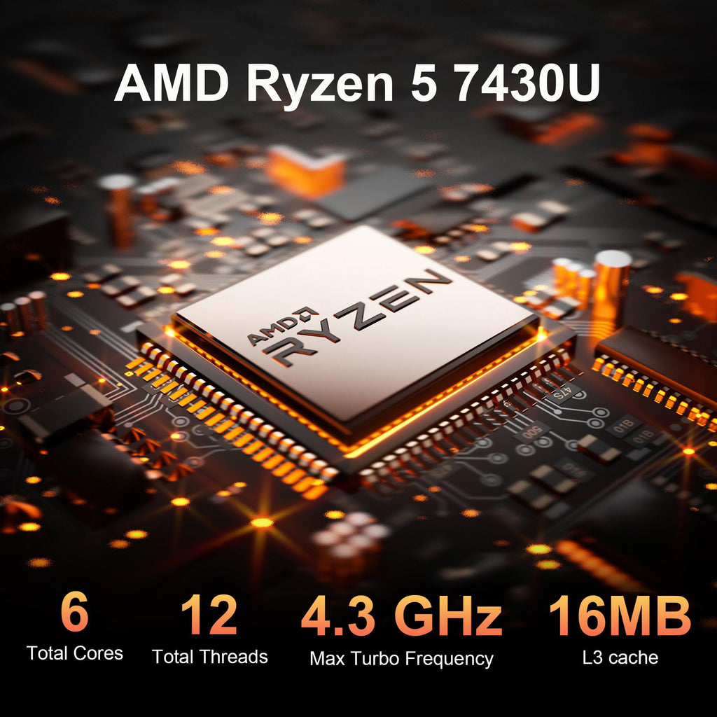 17.3" HD+ Touchscreen 16GB RAM 512GB SSD AMD Ryzen 5 Laptop O3485